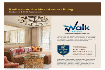 Rediscover the idea of smart living with exclusive 1 BHK apartments at Hiranandani The Walk in Mumbai